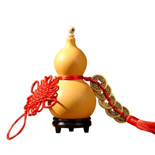 横梁野生开口天然真五帝钱大小葫芦挂件客厅门口摆件木胡芦艺术品