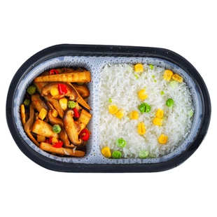 3盒自热米饭香菇笋干咖喱三宝懒人米饭纯素素食方便煲仔妙洁盛世