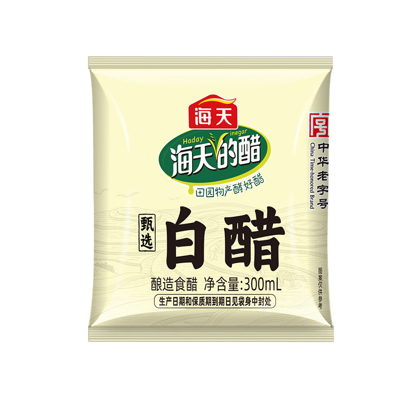 海天白醋300ml袋甄选家用调醋/醋制品/果醋