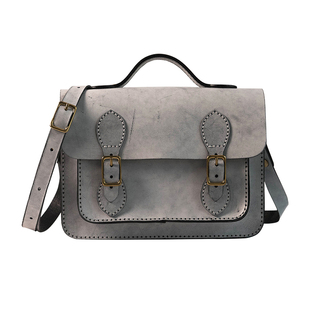 英伦剑桥包 整包头层牛皮配纯铜五金扣 DIY材料包手工制作 学院风