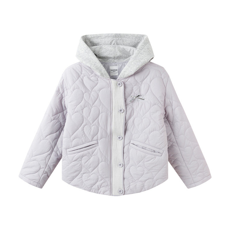 巴拉巴拉女童棉服外套连帽上衣潮