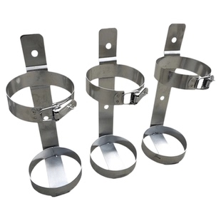 304不锈钢灭火器支架上墙连体单双挂架船用货叉车载固定放置架子