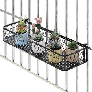 防盗网置物架阳台花架防盗窗悬挂挂式2026新款多肉铁艺护栏花架子