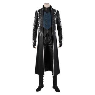 现货鬼泣5维吉尔cos服风衣鞋子全套游戏Devil May Cry5男c服定制