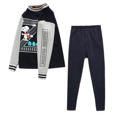 青少年加绒加厚初中学生保暖内衣