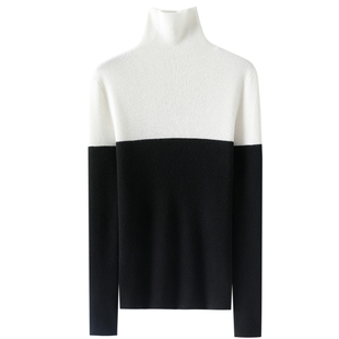 上身好好看！迷S人了~高领100%纯山羊绒衫女纯羊绒毛衣针织打底衫