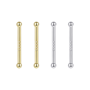 999纯银耳钉女迷你隐形耳骨钉养耳洞防堵针防掉耳棒睡觉免摘耳饰