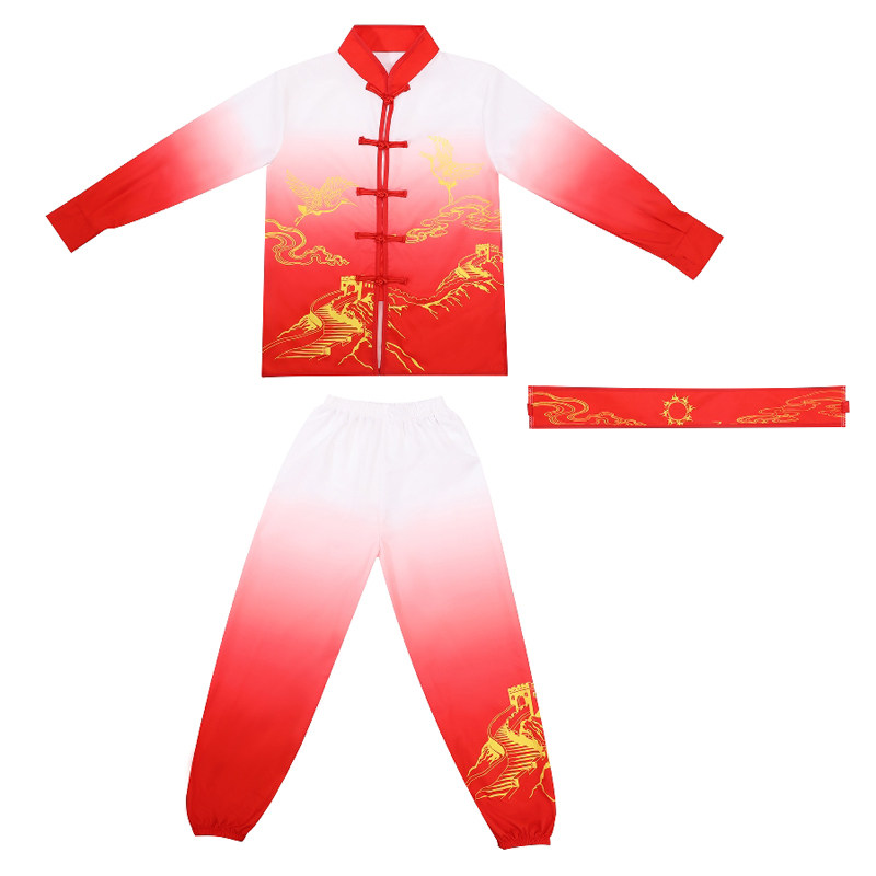 儿童武术服装表演服练功服比赛中国风少儿太极训练服演出运动会服