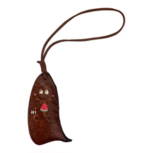 可爱天然大豆角卡通挂件趣萌包挂钥匙扣疗愈果壳豆荚汽车钥匙链车