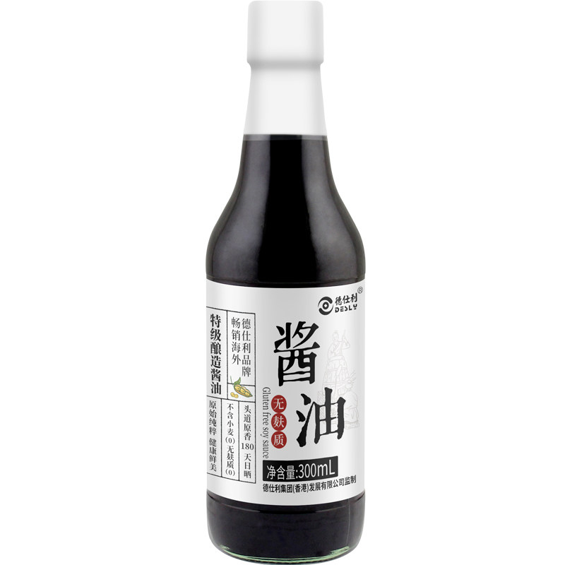 木森严选无麸质酱油无碘无小麦非转基因大豆酿造德仕利生抽炒菜
