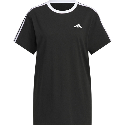 Adidas/阿迪达斯官方正品DANCE TEE1女士经典条纹短袖T恤JY7612