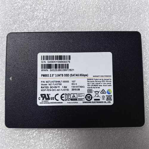 溢价-SAMSUNG PM883 2.5寸 3.84TB 企业级S