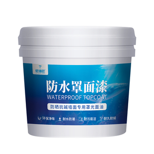 外墙水性罩面漆罩光面油防水耐污哑光透明真石漆墙面墙绘保护清漆