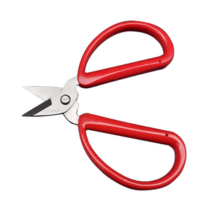 不锈钢短头剪刀DIY手工扭扭棒铁丝专用美工尖头小号安全家用铁皮