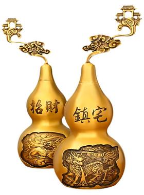 铜葫芦摆件貔貅麒麟开盖福禄升级
