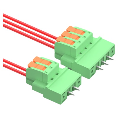 免焊接线端子KF2EDGR5.08MM插拔式pcb电线快速接线B型快接插座2P