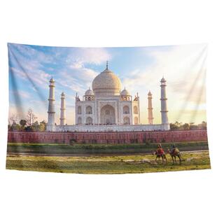 泰姬陵清真寺印度特色建筑风景写真房间墙壁装饰海报背景布挂布毯