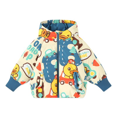 三防小黄鸭男童羽绒服