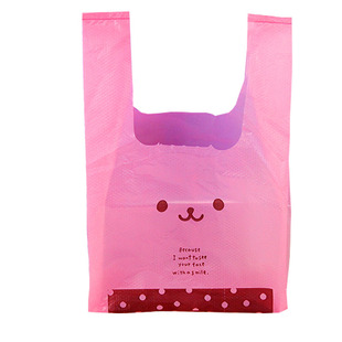 卡通马夹甲袋 超市奶茶塑料背心袋 食品手提方便打包装胶袋子批发