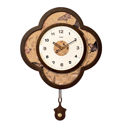 法式中古风创意挂钟客厅新中式