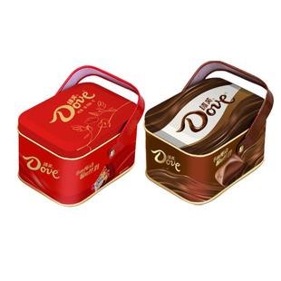 德芙巧克力新年礼盒丝滑牛奶送女友儿童礼物喜糖铁盒结婚批发回礼
