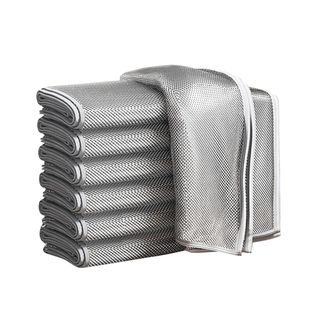 钢丝洗碗布双面网格不沾油易清洗家用厨房专用刷锅强力耐磨抹布