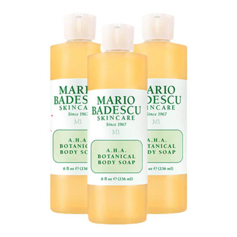 MarioBadescu AHA果酸沐浴露沐浴液除螨保湿清洁236ml*3