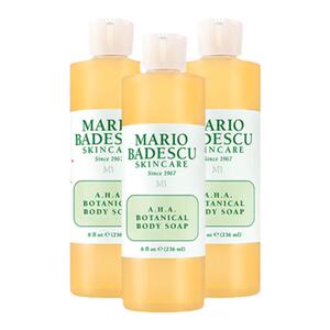 MarioBadescu AHA果酸沐浴露沐浴液祛痘改善鸡皮保湿清洁236ml*3