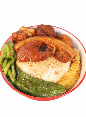 正宗把子肉配方东坡肉卤水山东甏肉干饭盖浇饭套餐饭小吃技术教程