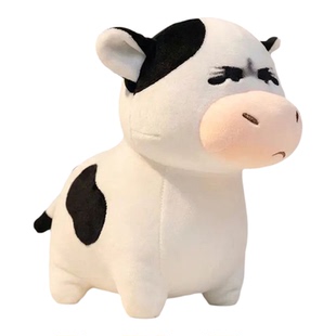 草地牛玩偶表情包公仔送同学闺蜜抽象牛牛毛绒玩具男友女生日礼物