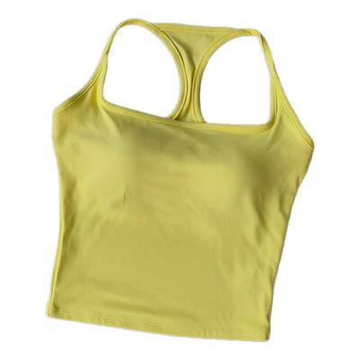 工字美背运动内衣女防震亲肤裸感瑜伽背心健身固定一体文胸吊带