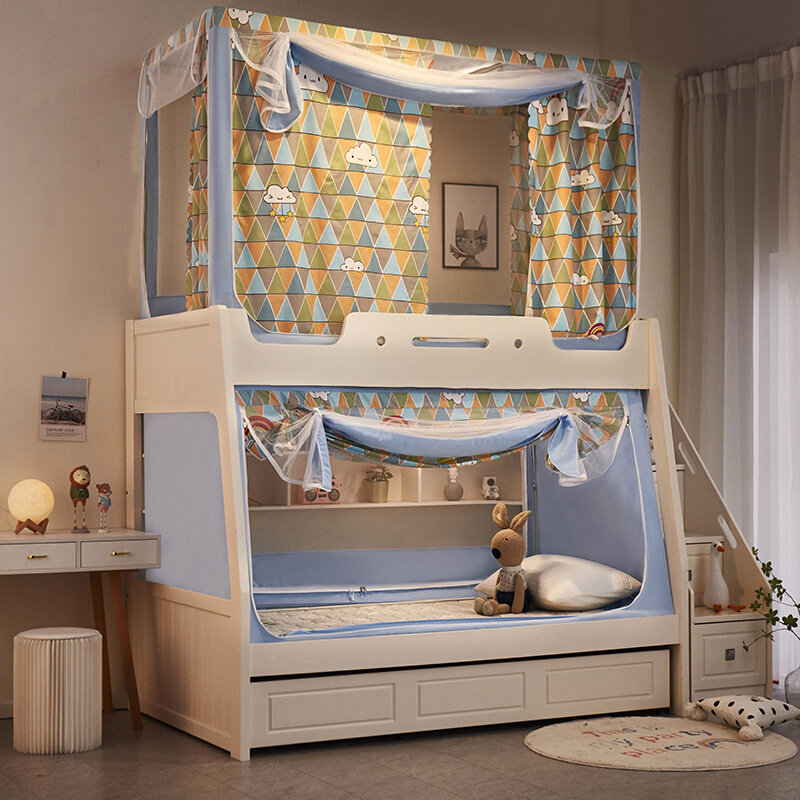 可升降A类遮光蚊帐床帘子母床儿童学生上下铺床幔一体式支架宿舍,床上用品,蚊帐,淘宝优惠券,粉丝福利购,淘宝优惠卷