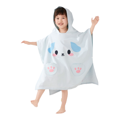 儿童浴巾斗篷可穿式纯棉透气柔软