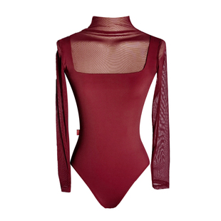 vonsu梵舒专业成人芭蕾舞体服练功服空中瑜伽服连体体操服长袖款