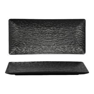 高级感长方形盘子创意凉菜盘家用寿司盘日式鱼盘商用酒店陶瓷餐盘