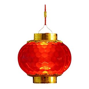 2026马年发光水晶灯笼新年元宵节手提儿童小灯笼春节过年投影宫灯