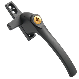 浦恒38型铝合金窗户把手50带锁外推平开门窗执手七字窗拉手窗户锁