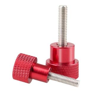 M4铝合金柄不锈钢手拧螺丝高头滚花圆形台阶调节平头螺钉紧定螺栓