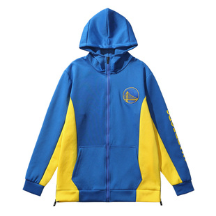 勇士队出场服美式篮球训练衣服库里卫衣运动套装队服定制男士外套