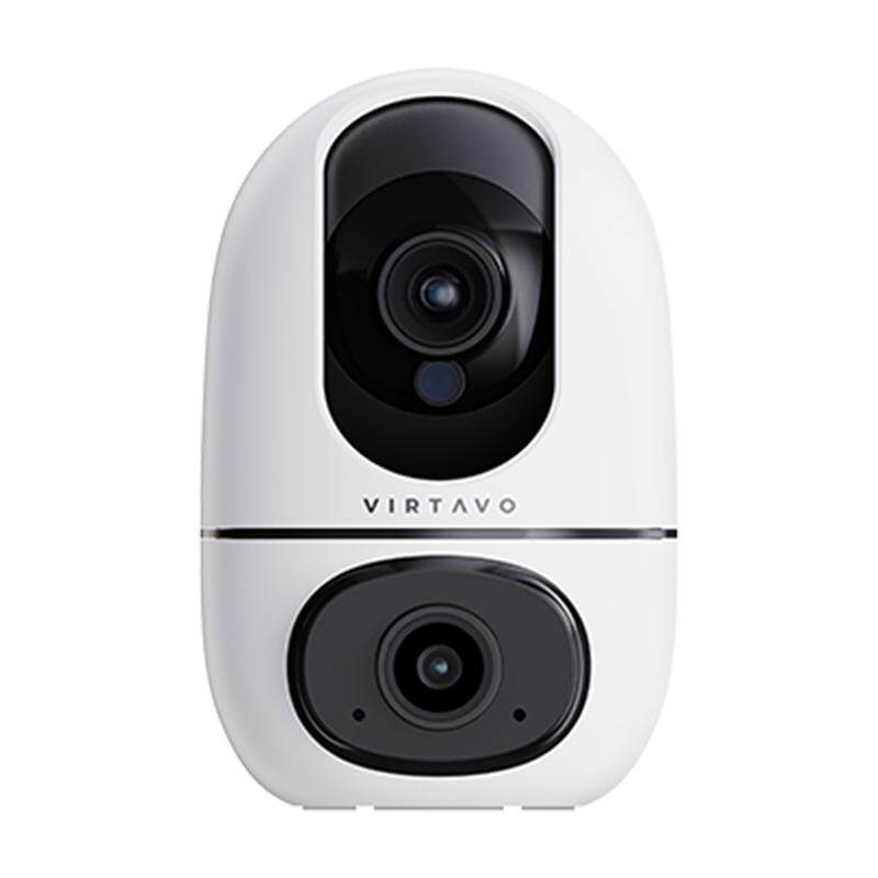 VIRTAVO 双镜头宠物监控器wifi远程语音互动猫咪摄像头全彩夜视