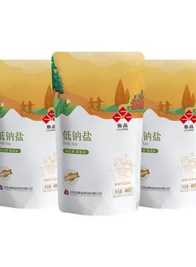 鲁晶加碘低钠盐400g*3袋