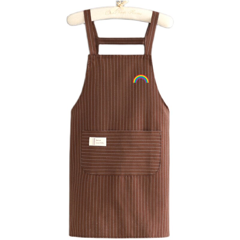 浩瑾棉布新款条纹围裙工作服定制