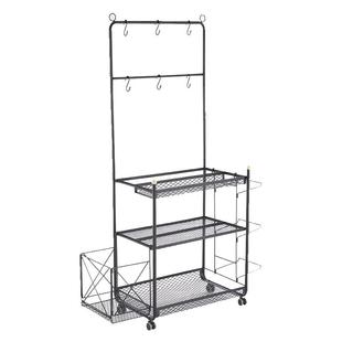 健身器材收纳架家用运动用品置物架瑜伽垫泡沫轴球类可移动收纳筐