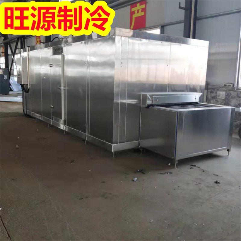 连续式虾饺速冻机 全自动面食急冻机 大型不锈钢叉烧包急冻流水线