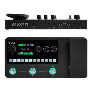 M-VAVE电吉他贝斯多功能综合效果器MK-20鼓机循环IR内录可充电