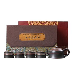 《钟鼓鸣桂》非遗文创上官原创坭兴陶全手工设计大赛获奖茶壶套装
