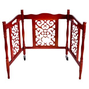 专业乐器配件高档圆柱扬琴架子加厚扬琴包红木色洋琴架子折叠便携