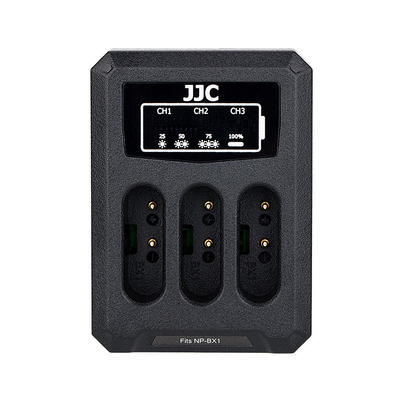 JJC适用索尼NP-BX1充电器ZV1 ZV1M2 ZV1F黑卡RX100III RX1RII RX100M7/M6/M5A HX60 HX400电池座充相机配件