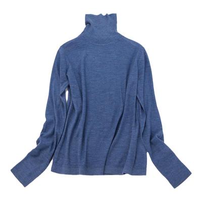 轻薄弹力80支高领羊绒打底衫