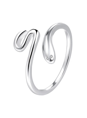 灵蛇戒指女s925银小众设计